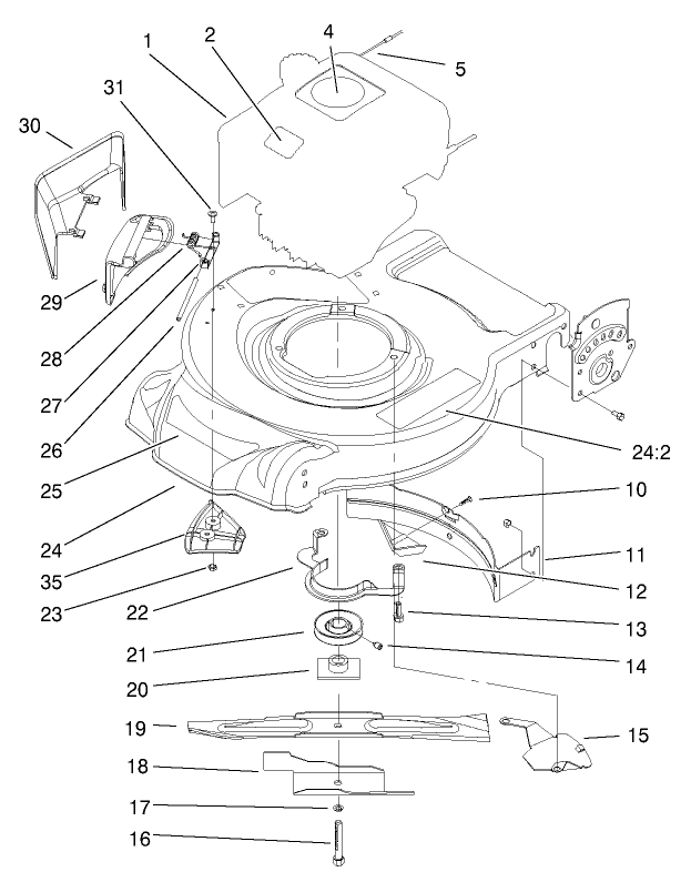 Engine And Blade Assembly