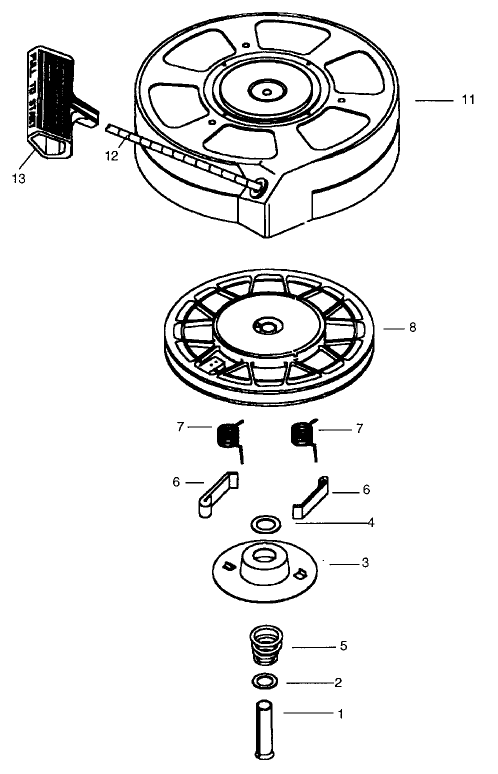 Recoil Starter No 590702 optional