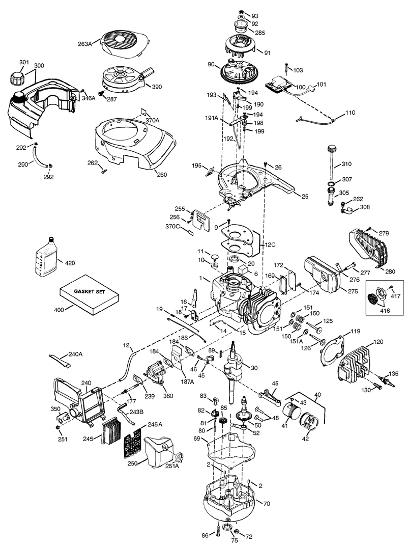 Tecumseh Engine Model Vlv126 502080e cont