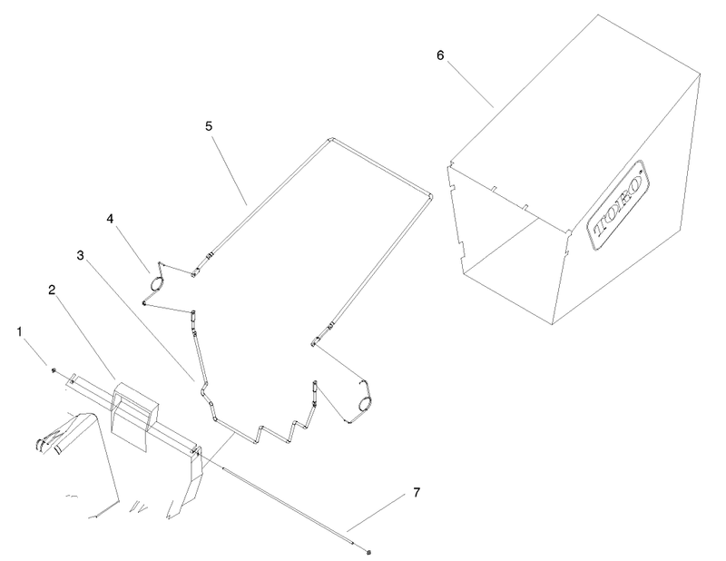 Rear Grass Bag Assembly