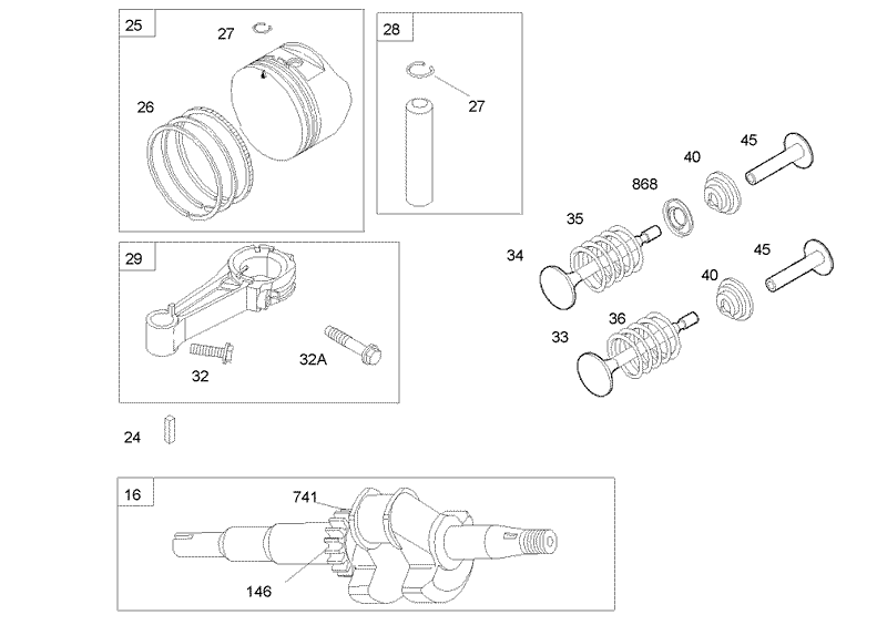 Crankshaft Assembly Briggs and Stratton 122K05 0171 E1