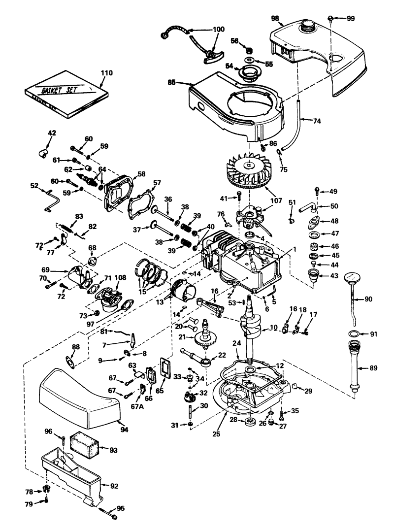 Engine Tecumseh Model No Tnt 120 12001