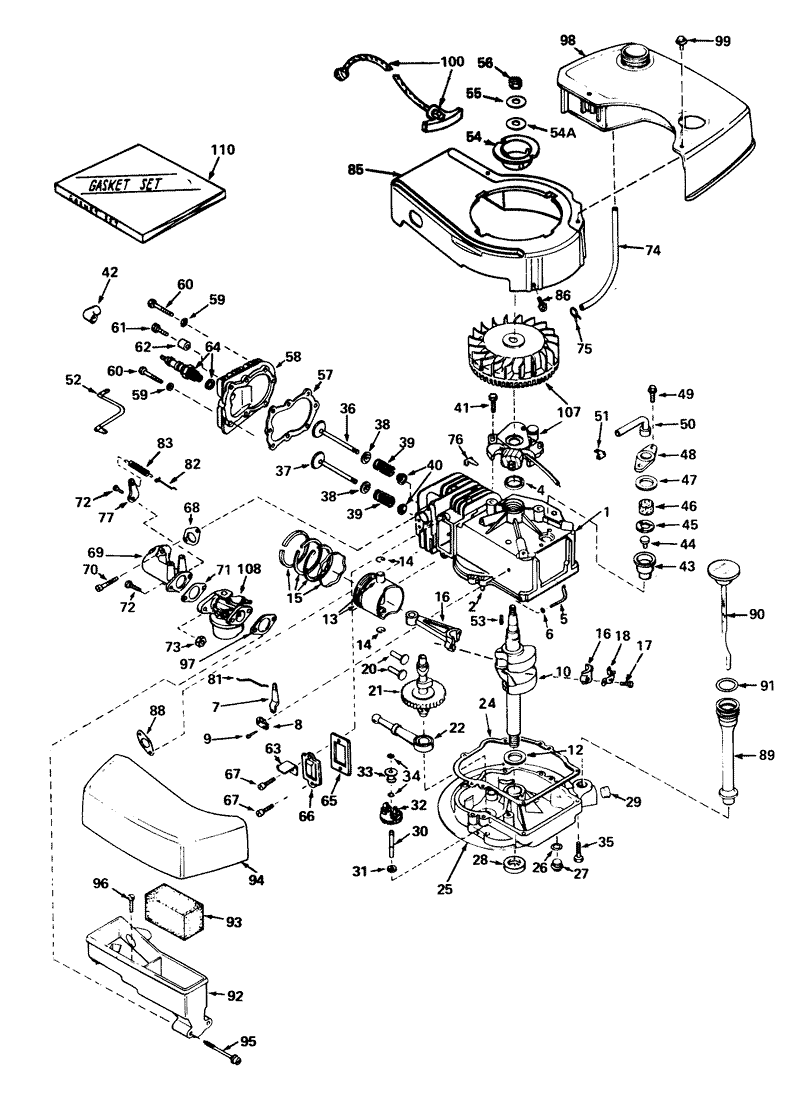 Engine Tecumseh Model No Tnt 120 12004