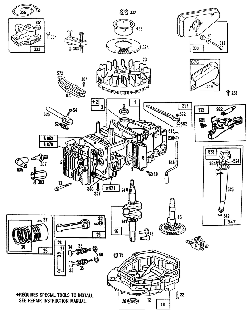 Engine Model No 124702 3115 01