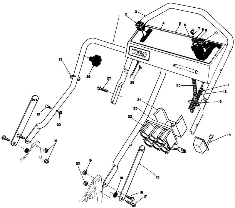 Handle Assembly serial No 9000101 90058559006400 and Up
