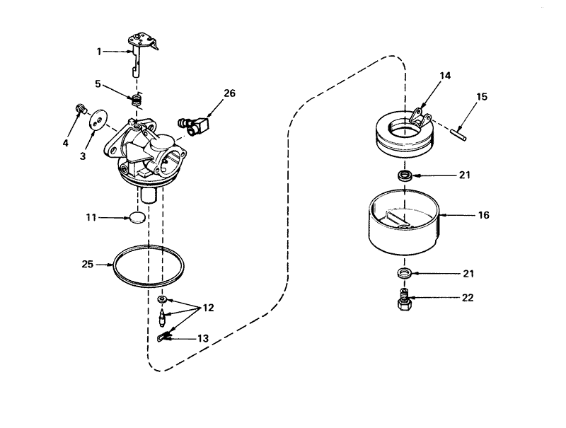 Carburetor No 631784a