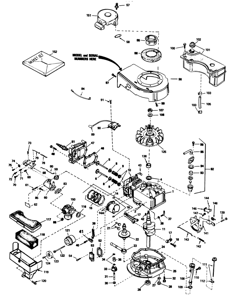 Engine Tecumseh Model No Tvs90 43228d continuedused On Units With Serial No 6000101 6001100