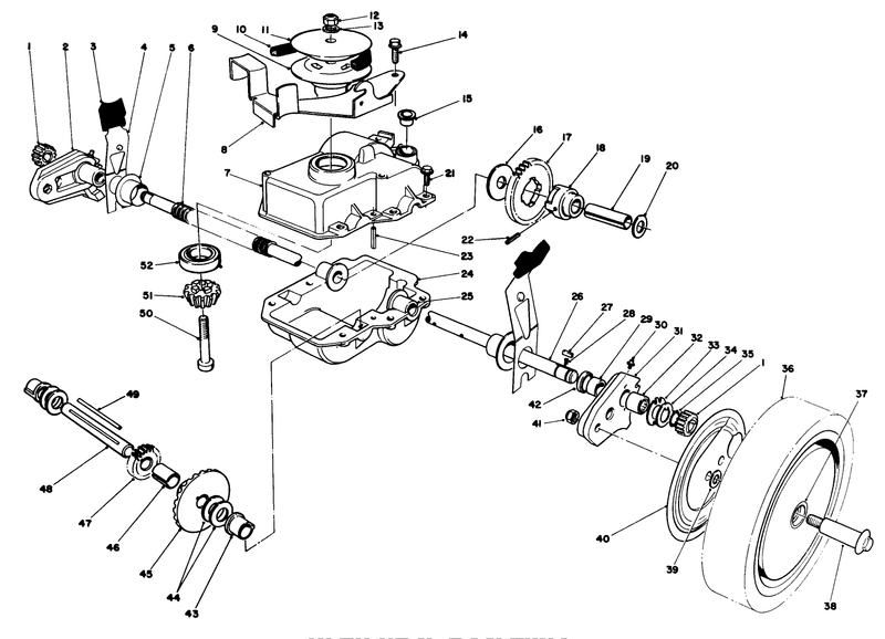 Gear Case Assembly used On Units With Serial No 6000101 6001100