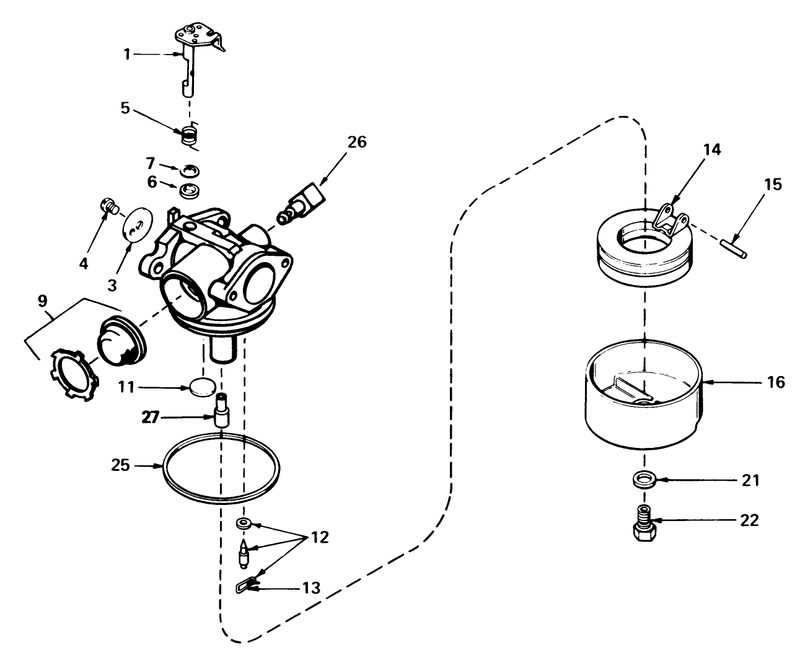Carburetor No 632050a