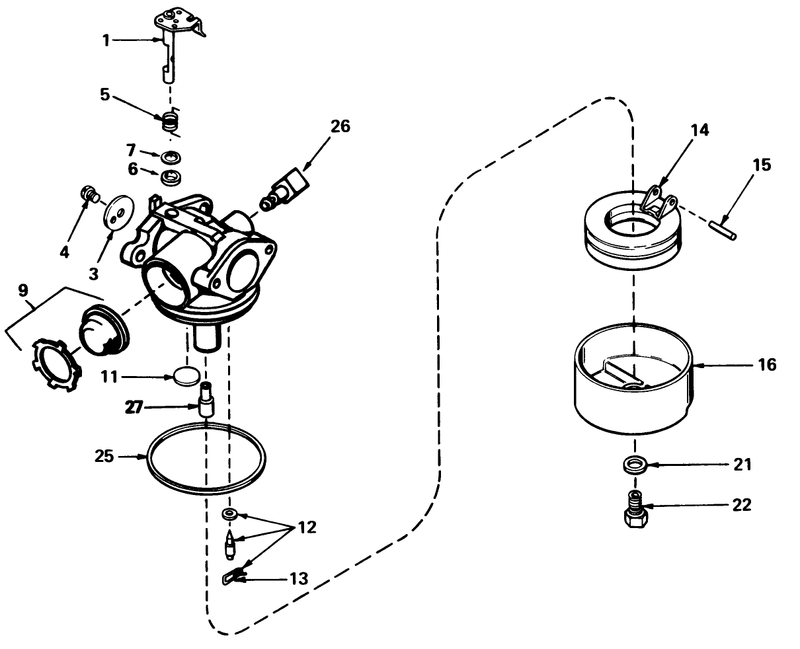Carburetor No 632050a