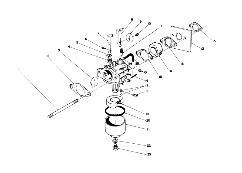 Carburetor Assembly model No 47pk9 1