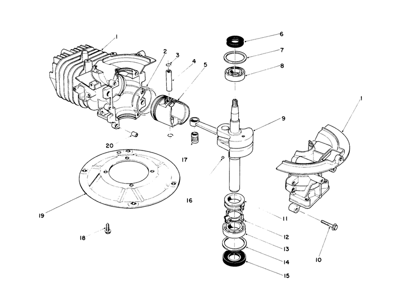 Crankshaft Assembly model No 47pk9 1