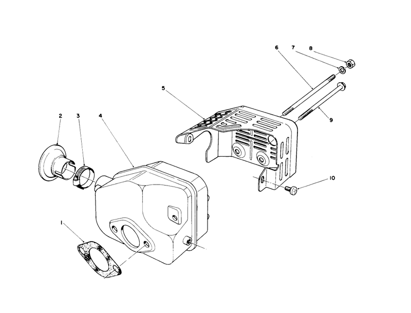 Muffler Assembly model No 47pk9 1