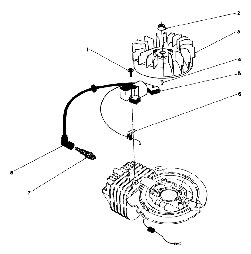 Flywheel and Magneto Assembly