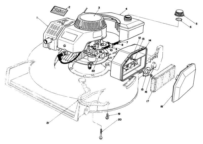 Engine Assembly used On Units With Serial No 6002201 and Up