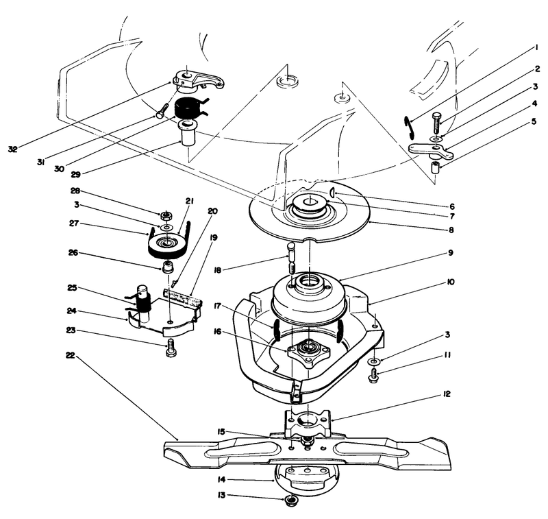 Blade Brake Clutch Assembly