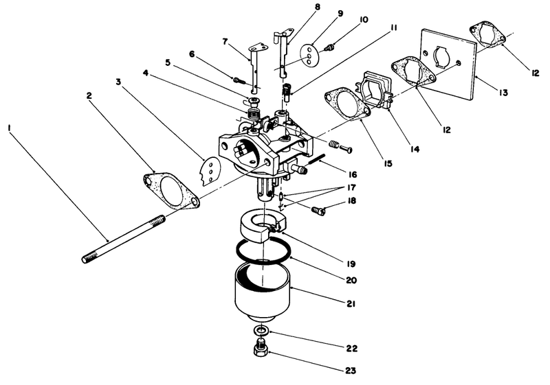 Carburetor Assembly model No 47pg6