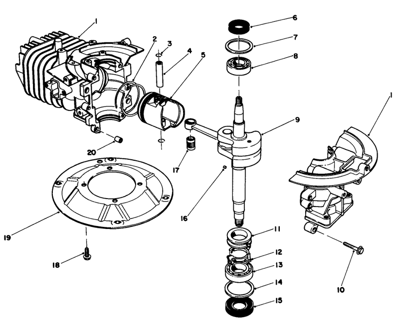 Engine Assembly model No 47pg6