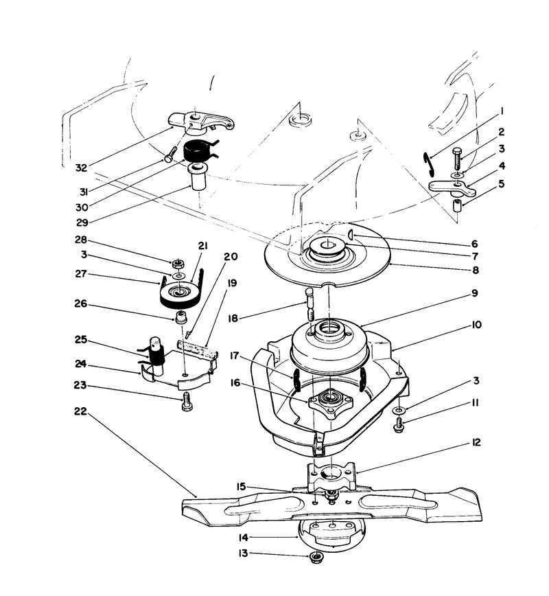 Blade Brake Clutch Assembly