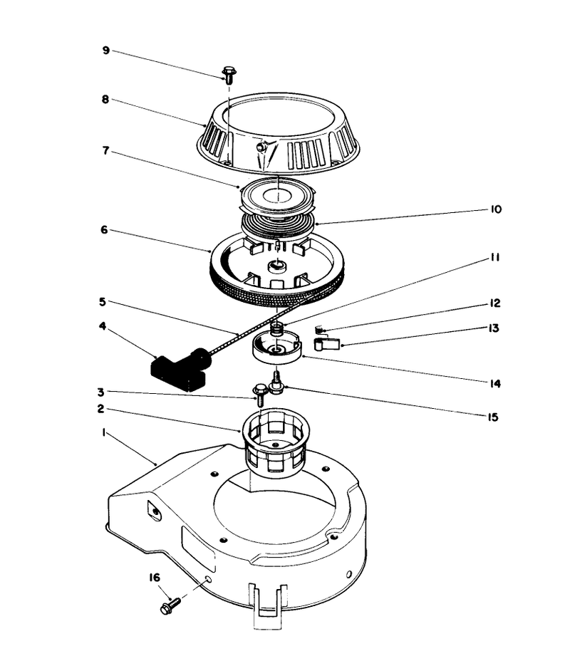 Recoil Assembly model No 47pg6 and 47ph7