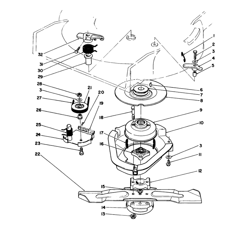 Blade Brake Clutch Assembly