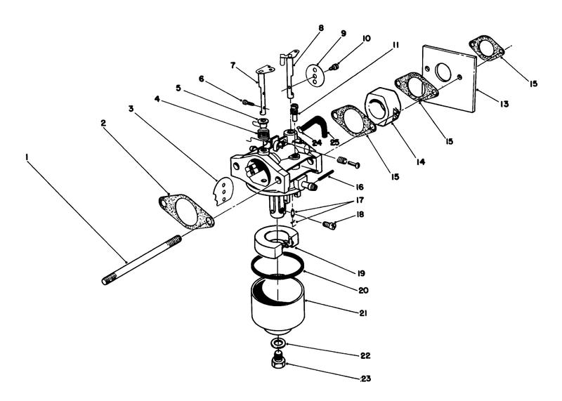 Carburetor Assembly engine Model No 47pj8 engine Model No 47ph7