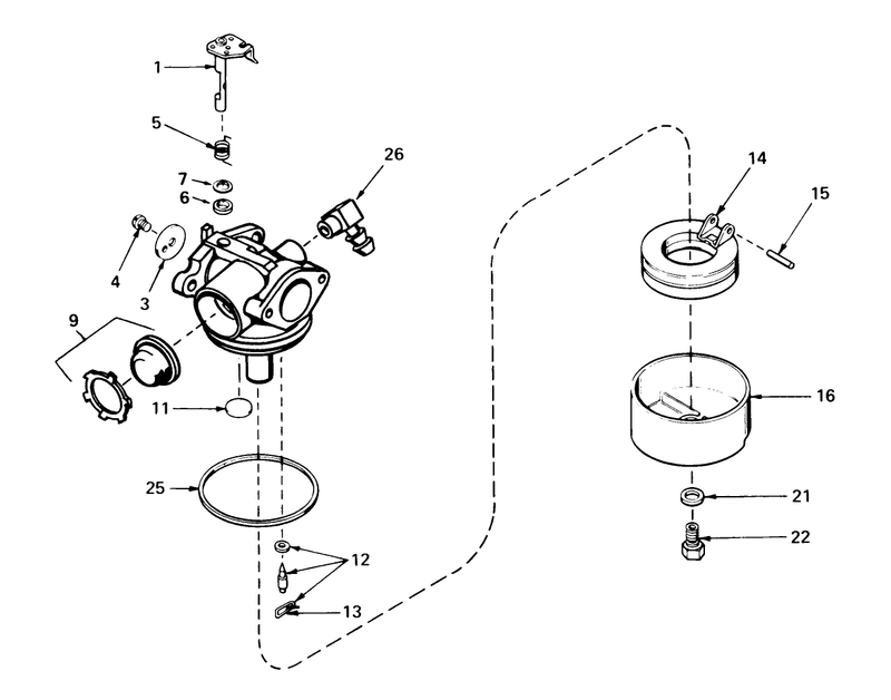 Carburetor No 632098