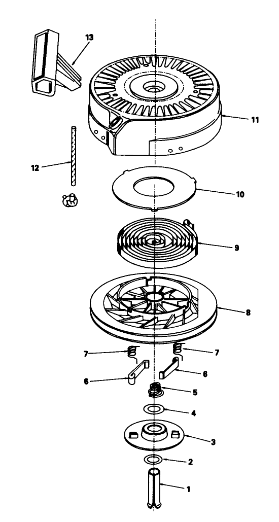 Rewind Starter N0 590621
