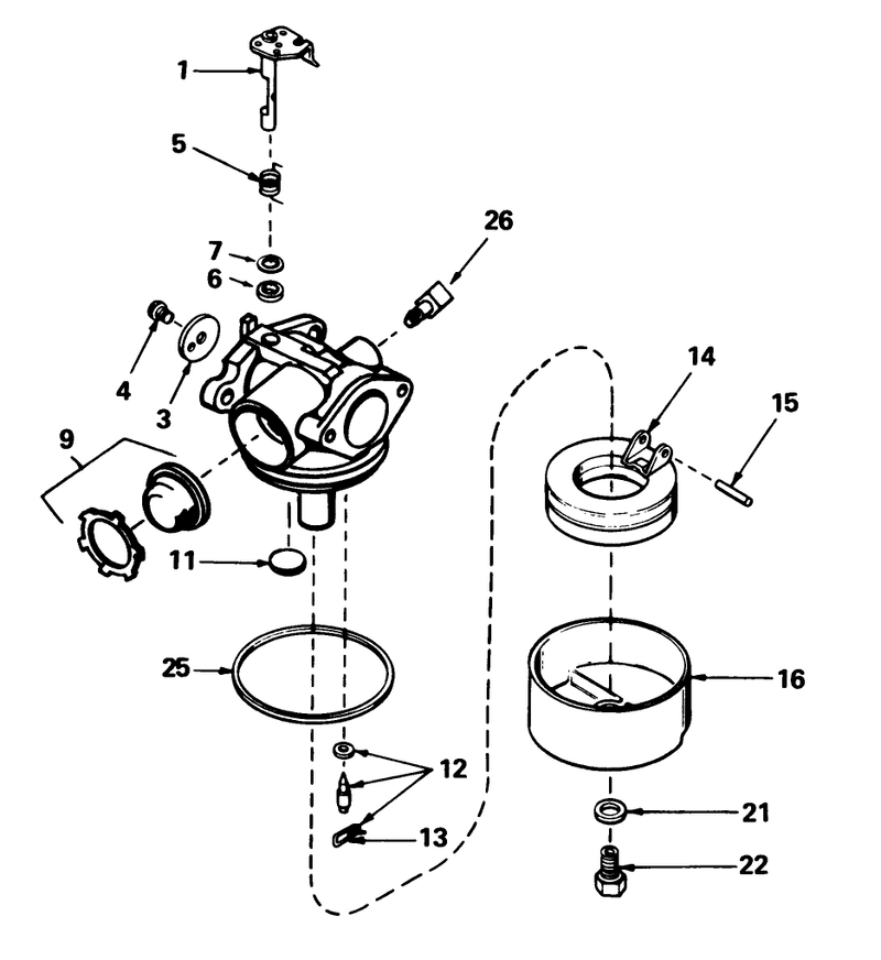 Carburetor No 632098