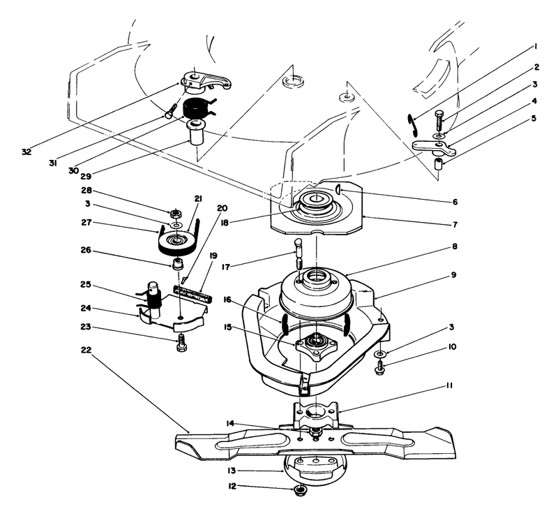 Blade Brake Clutch Assembly