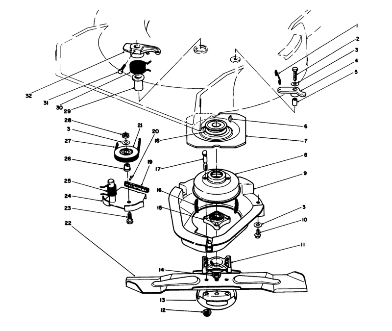 Blade Brake Clutch Assembly