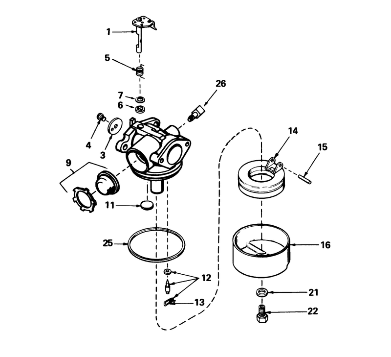 Carburetor No 632098