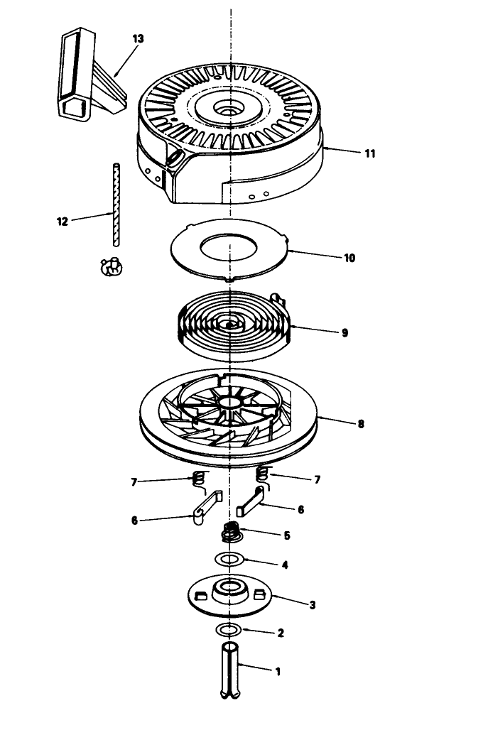 Rewind Starter N0 590635
