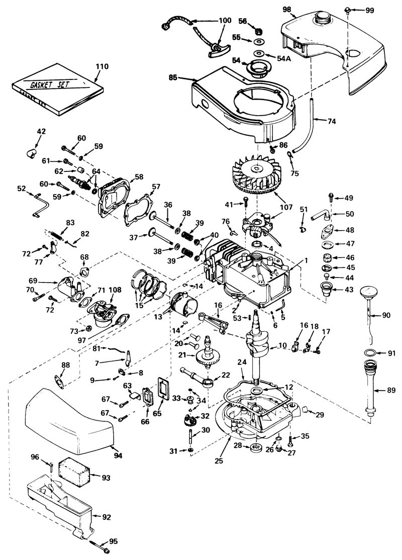 Engine Tecumseh Model No Tnt 120 12004