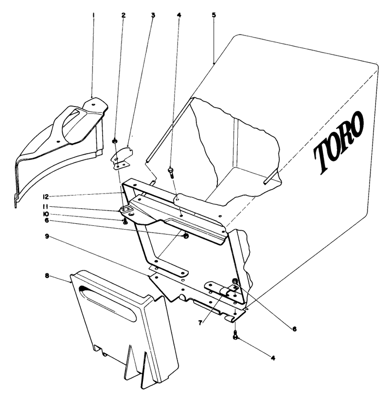 Grass Bag Assembly model 20506 and 20696