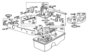 Carburetor Assembly Briggs and Stratton Model No 92908-2054-01