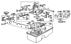 Carburetor Assembly Briggs and Stratton Model No 92908-2054-01