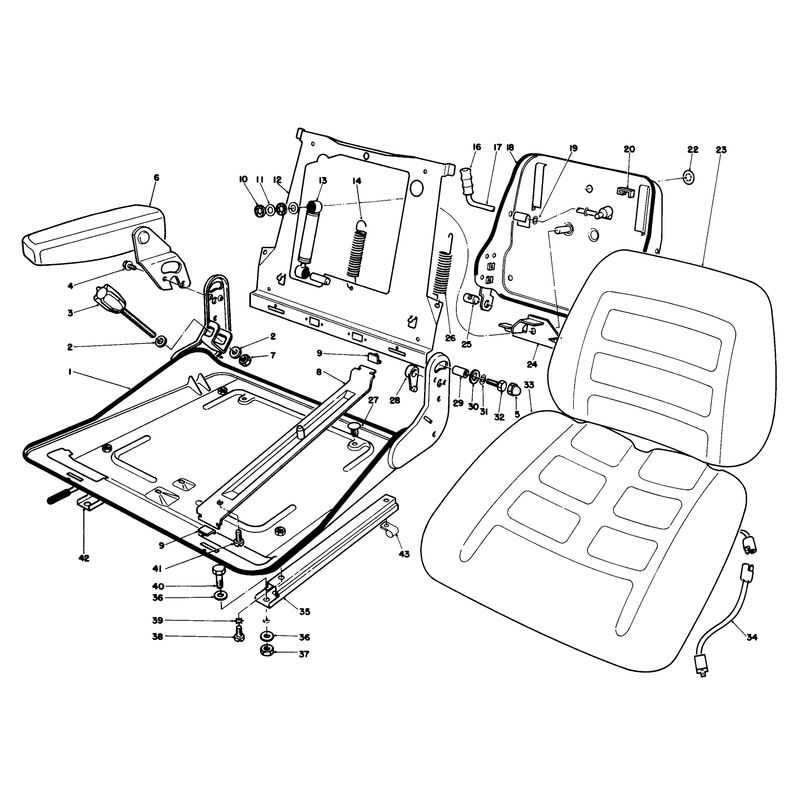 Deluxe Suspension Seat Kit Model No 30756 Optional