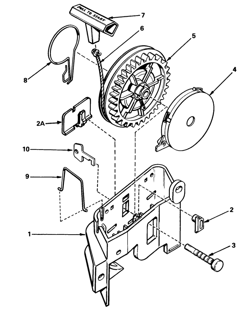 Rewind Starter No 590531