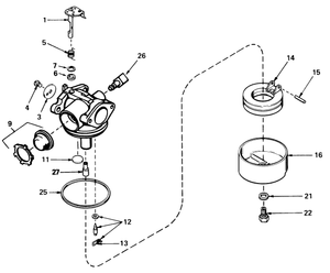 Carburetor No 632050a