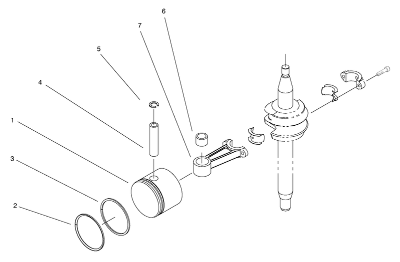 Piston and Connecting Rod Assembly