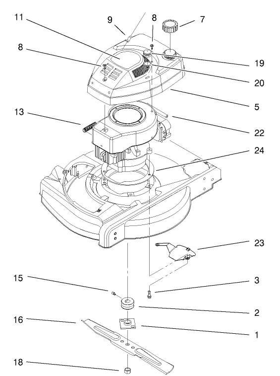 Engine And Blade Assembly