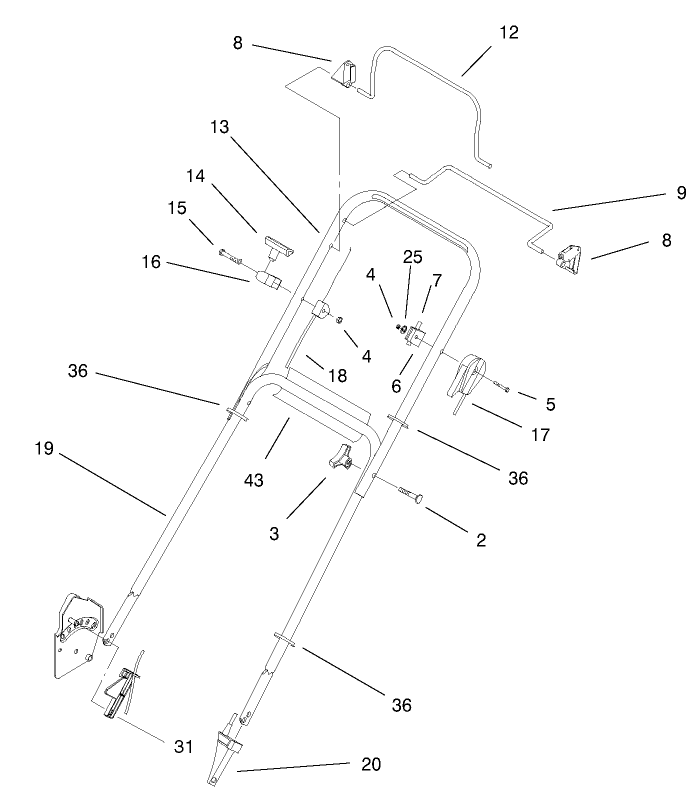 Handle And Controls Assembly