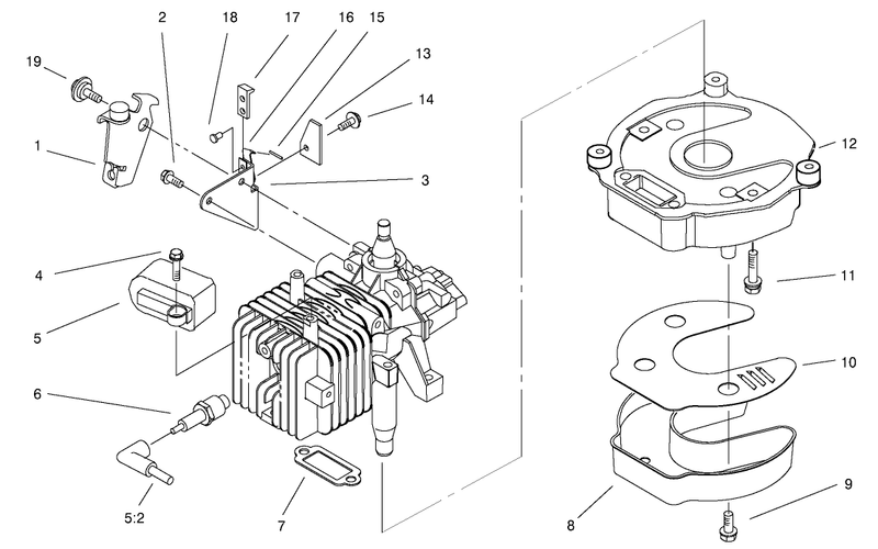 Ignition Brake And Muffler Assembly