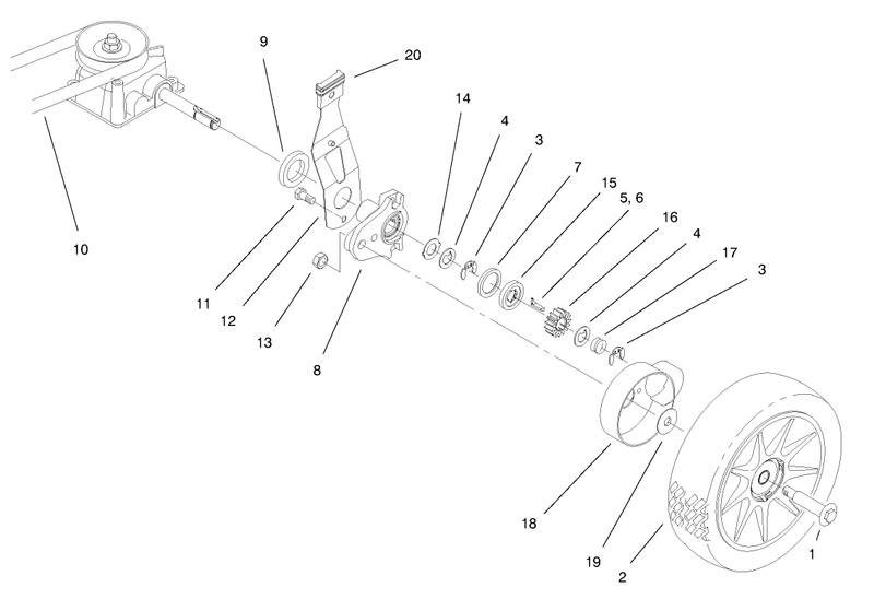 Gear Case and Wheel Assembly