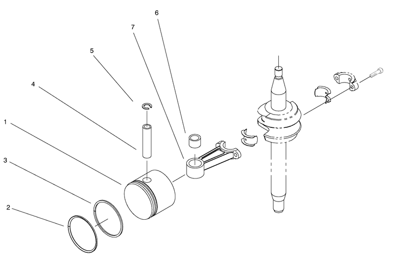Piston and Connecting Rod Assembly