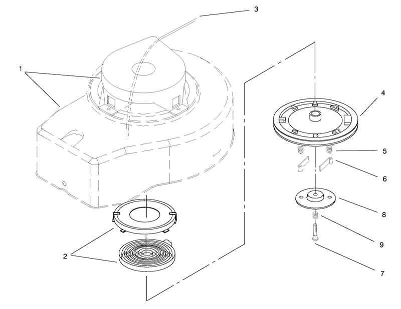 Shroud and Recoil Assembly