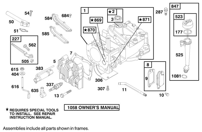 Engine Briggs and Stratton Model 12u802 1740 E1
