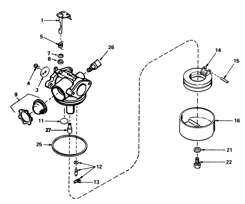 Carburetor No 632050a