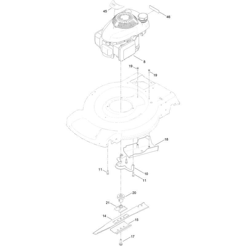 Engine and Blade Assembly